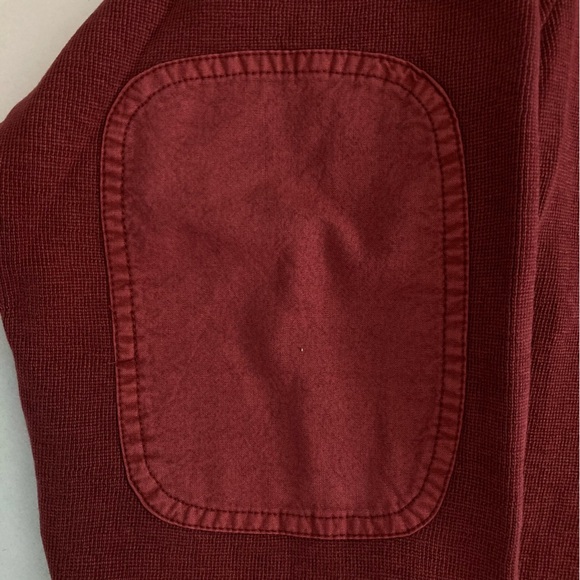 Cabela's Outdoor Gear 1/4 Zip Cotton Pullover Hunting Shirt Maroon (Size L) - Picture 5 of 10